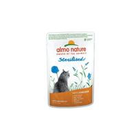 Almo Nature sterilizuotoms katėms ir kastruotiems katinams, su vištiena, 6 x 70 g