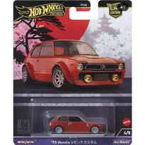 Hot Wheels Premium Japan Historic #4 Modeliukas 1973 Honda Civic Custom, red (yra Sandėlyje)