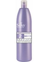 Silky ilgalaikio garbanojimo skystis apdorotiems plaukams Silky 2 Waves 500ml