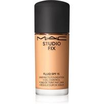 MAC Cosmetics Mini Studio Fix Fluid SPF 15 24HR Matte Foundation + Oil Control matinis makiažo pagrindas SPF 15 atspalvis NC20 15 ml