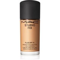 MAC Cosmetics Mini Studio Fix Fluid SPF 15 24HR Matte Foundation + Oil Control matinis makiažo pagrindas SPF 15 atspalvis NC30 15 ml