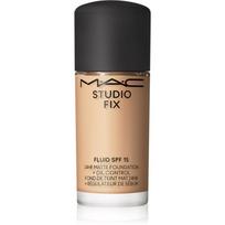 MAC Cosmetics Mini Studio Fix Fluid SPF 15 24HR Matte Foundation + Oil Control matinis makiažo pagrindas SPF 15 atspalvis NW20 15 ml