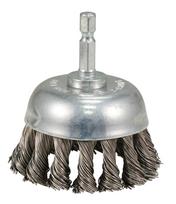 Taurės formos šveitimo šepetys Makita D-76691, 65mm, su 1/4'' šešiakampiu antgaliu