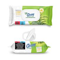 Drėgnosios servetėlės CLEANY GREEN TEA EXTRACT&PANTHENOL, 120 vnt