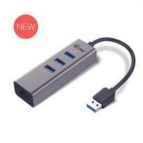 i-tec USB 3.0 Metal 3-Port HUB with Gigabit Ethernet Adapter