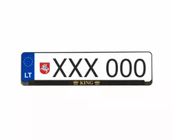 Wurth numerių rėmeliai - KING