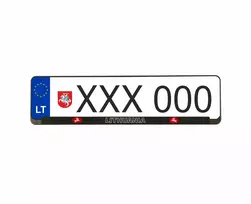 Wurth numerių rėmeliai - Lithuania bei vyčiais