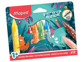 Vaškinė kreidelė Maped Jungle Fever Jumbo 12vnt.