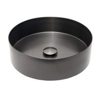 Apvalus pastatomas ant stalviršio praustuvas SAT PVD gunmetal spalvos