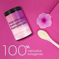 Hidrolizuoto kolageno kompleksas, 5 skirtingų tipų kolagenai, 400g.