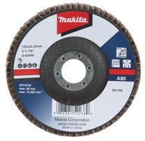 Lapeliniai diskai Makita D-63498-10 Economy type, 125x22.23 A80, metalui (10 vnt.)