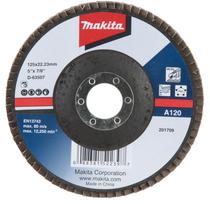 Lapeliniai diskai Makita D-63507-10 Economy type, 125x22.23 A120, metalui (10 vnt.)