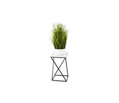Gėlių stovas LOFT 40x24 cm juodas/baltas