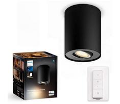 Philips - LED pritemdomas akcentinis apšvietimas Hue PILLAR 1xGU10/4,2W/230V + +VP juoda