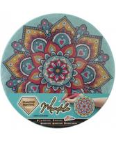 Deimantinė mozaika ant drobės GRAFIX Mandala, žydra, 30 cm