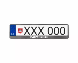 Karboniniai numerių rėmeliai - Daily driven