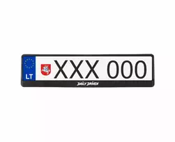 Juodi numerių rėmeliai - Daily driven