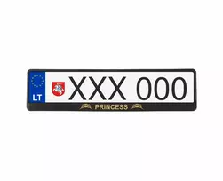 Juodi numerių rėmeliai - Princess