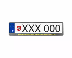 Karboniniai numerių rėmeliai - rusų karinis laive...