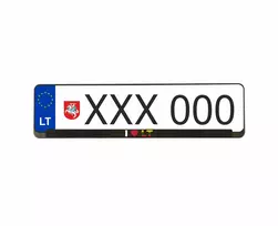 Wurth numerių rėmeliai - aš myliu LT