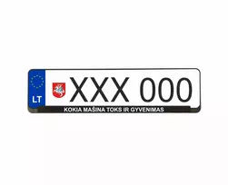 Wurth numerių rėmeliai - kokia mašina toks ir gyvenimas