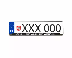 Wurth numerių rėmeliai - nepyk kaip moku taip vairuoju