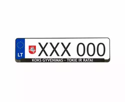 Wurth numerių rėmeliai - koks gyvenimas tokie ir ratai