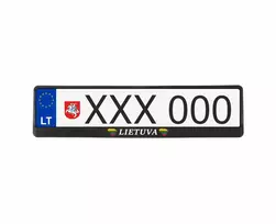 Juodi numerių rėmeliai - LIETUVA