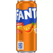 Gazuotas apelsinų skonio gaivusis gėrimas FANTA ORANGE, 330 ml