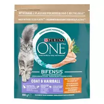 Suaugusioms katėms ėdalas ONE COAT& HAIRBALL, 800 g