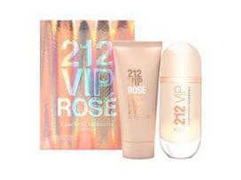Carolina Herrera 212 VIP Rose Dovanų rinkinys, Parfumuotas vanduo 80ml + Kūno losjonas 100ml (Travel set)