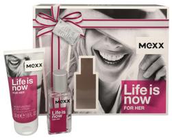 Mexx Life Is Now for Her Dovanų rinkinys, Tualetinis vanduo 15ml + Kūno losjonas 50ml