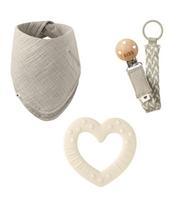 BIBS rinkinys, "My first 6 months", Ivory, 1 vnt.