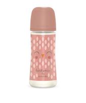 SUAVINEX buteliukas greitos tėkmės, Bonhomia Pink, 6+ mėn., 360 ml, 1 vnt.