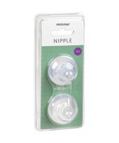 MININOR wide neck žindukas, nuo 0 mėn, 2 vnt.