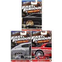 Hot Wheels Mainline Fast and Furious Best of Dominic Toretto Modeliukų rinkinys Mazda RX-7,Chevrolet Bel Air Havanna,Dodge Charger