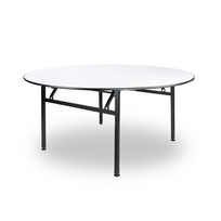 Apvalus medinis stalas dengtas PVC D150