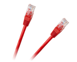 Patchcord kabelis UTP 8c kištukas-kištukas 3.0m CCA raudonas kat.6e