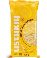 Kukurūzų trapučiai USTUKIŲ MALŪNAS, su bananų skonio glaistu, 100 g