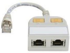 Telegärtner T-Adapteris Cat5e, 100Base-T / ISDN (21.17.3039)