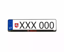 Wurth numerių rėmeliai - Lithuania raudona