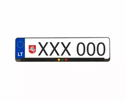 Wurth numerių rėmeliai - su Lietuviška simbolika