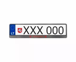 Karboniniai numerių rėmeliai - Lietuva ir Vyčiu