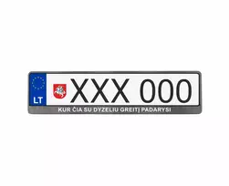 Karboniniai numerių rėmeliai - KUR ČIA SU DYZELIU GREITĮ PADARYSI