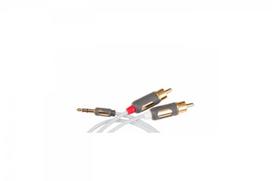 SUPRA MP-CABLE MINI PLUG-2RCA 0.5M