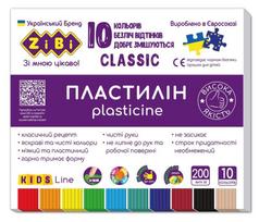 Plastilinas ZIBI  CLASSIC KIDS Line 10 sp.  200g