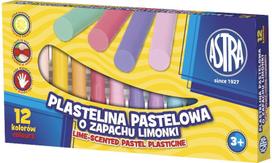 Plastilinas ASTRA PASTEL, kvepiantis žaliąja citrina, 12 sp.