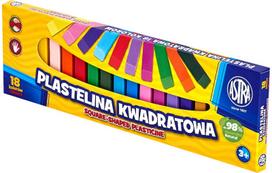 Plastilinas ASTRA RECTANGULAR, 18 spalvų