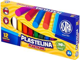 Plastilinas ASTRA, 12 spalvų