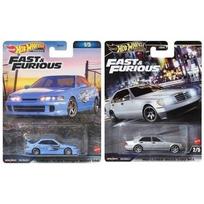 Hot Wheels Premium Fast & Furious Modeliukas Mercedes-Benz 500 SEL + Custom Acura Integra Sedan GSR